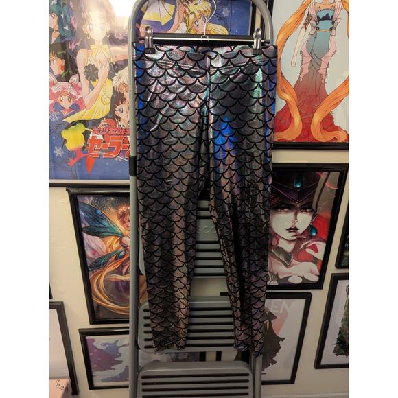BlackMilk Pants - Blackmilk Mermaid Chameleon Leggings Sz L